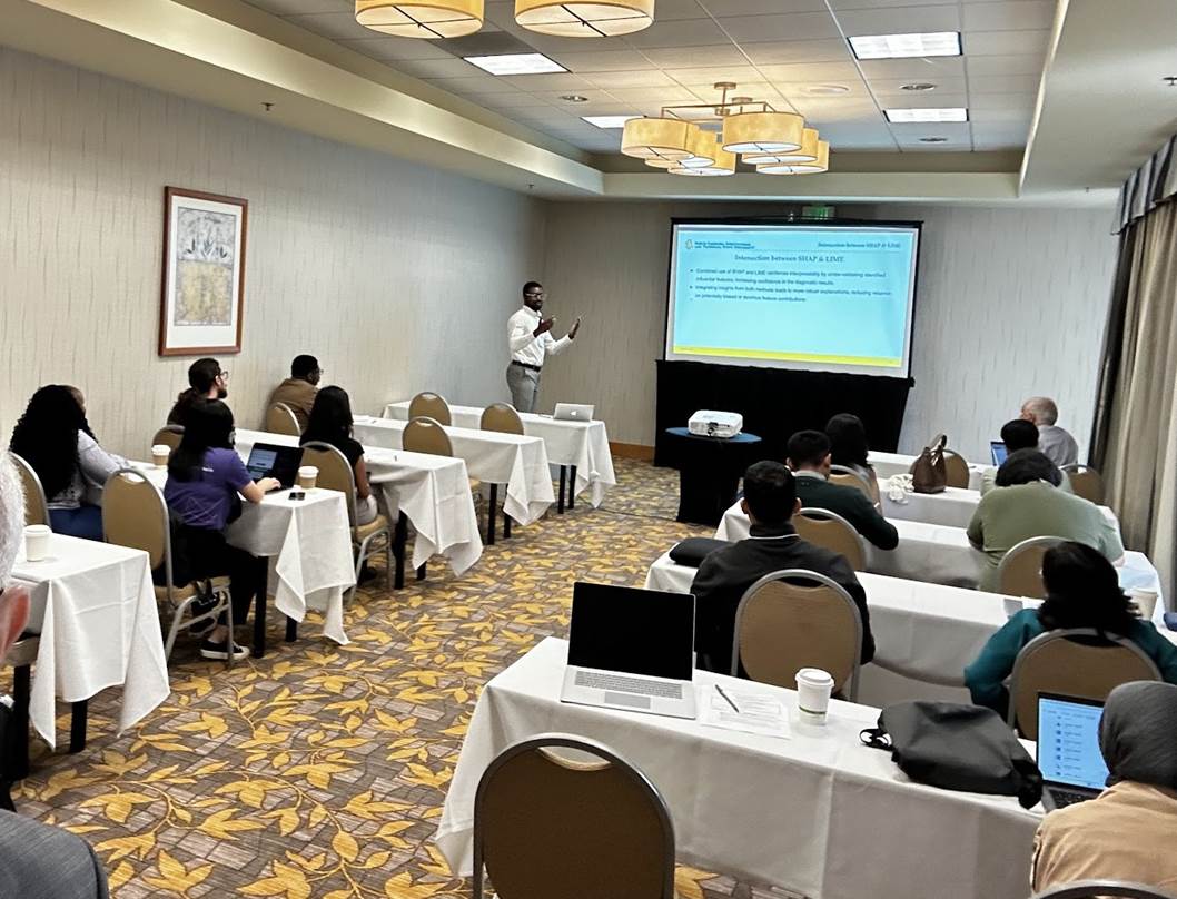 A person giving a presentation to a group of people

AI-generated content may be incorrect.